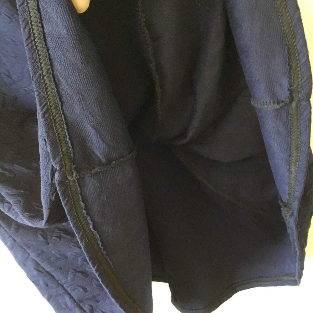 Navy Blue Heart Shape Detail Sleeveless Dress - Picture 2 of 8